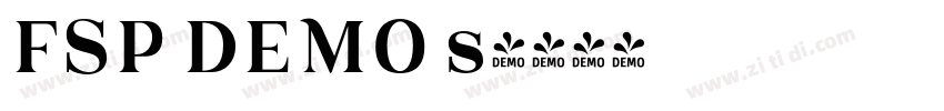 FSP DEMO s字体转换